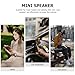 Mikikit Mini Portable Speaker with Rechargeable Battery Plug and Play External Amplifier Compact Mobile Phone Audio Device