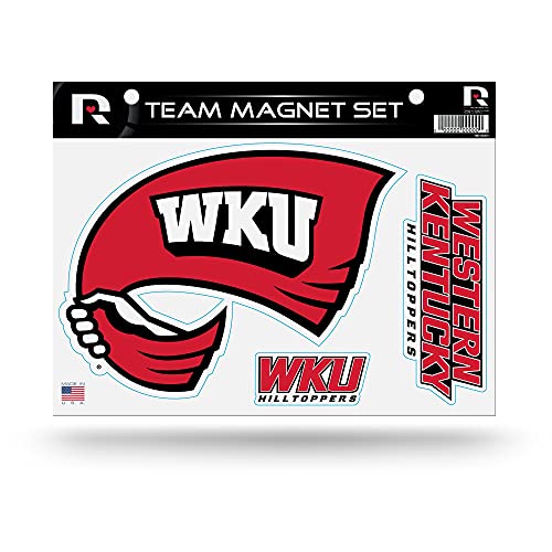 Rico Industries NCAA Western Kentucky Hilltoppers Die Cut Team Magnet Set Sheet