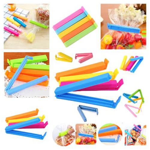 Food Bag Storage Clips Freezer Fridge Sealing Pegs Mixed Sizes Multicolour - 23337C (24 pc (2 Packs))