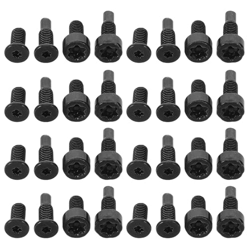 VILLFUL Juego de 80 Tornillos de Seguridad Reforzados para Timbre Inteligente, Roscas Antideslizantes, Pequeño Tamaño, Repuesto para Reparación y Mantenimiento en Hogar y