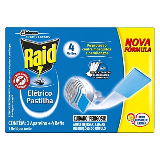 Raid Repelente Elétrico Pastilha