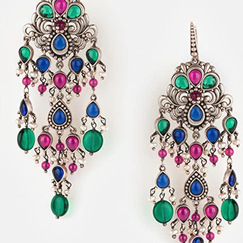 Image of Shaya by Caratlane| 925 Silver| Feeling Futri Oxidised Earrings | Gifts for Womens & Girls