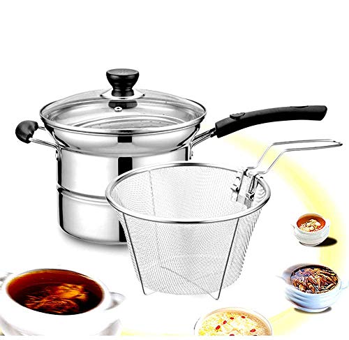 Casserole multifonction acier inoxydable 22 cm pour petits espaces - 3