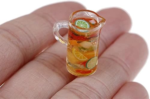 Miniatura 2 de 13 vasos de cóctel coloridos 112 para beber, jugo, té, bebida, frasco, juguetes, simulación, copa de vino, modelo para casa de muñecas, juguete en