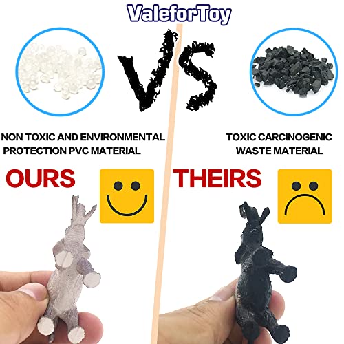 Valefortoy 54-Piece Mini Jungle Animals Set With Gift Box - Realistic Wild Animal Figures For Kids' Learning & Party Favors #TOP3