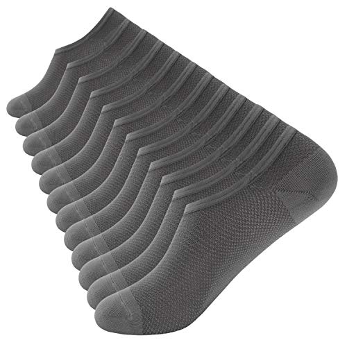 No Show Socks Women Low Cut Cotton Casual Socks Fashion Boat Line (Grey_12 Pairs)
