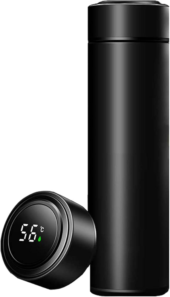 Smart Water Bottle, 500ml LED Temperature Display Thermos Cup