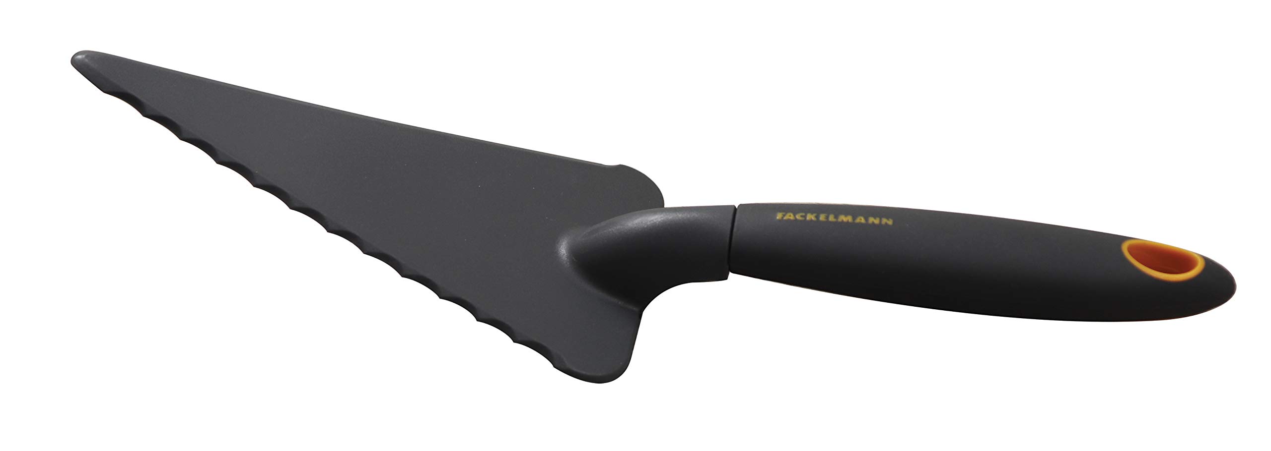 Paletta taglia e servi multiuso in nylon con manico in soft grip, 29 x 7,8 x 5,2 cm, Soft Collection, (colore: nero e arancione), quantità:1 pezzo.