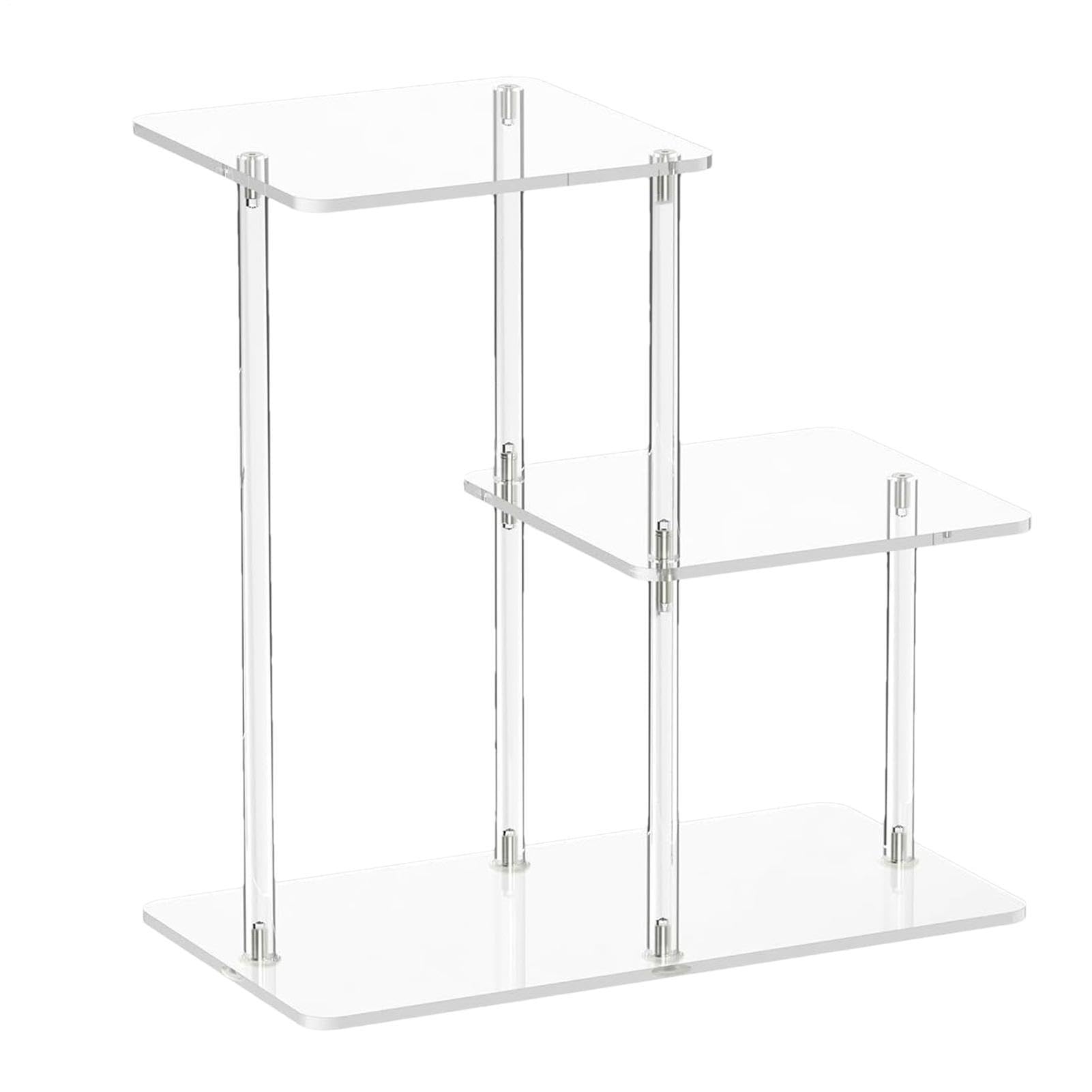 Acryl-Nachttisch Transparente Möbel, Wohndeko, Raumdeko- | 3-Stöckiger Klarer Beistelltisch Und Nachttisch Für Wohnzimmer, Schlafzimmer, Badezimmer, Büro, Eingang,