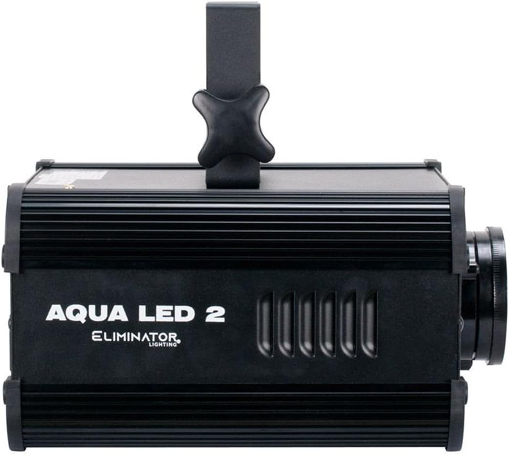 Audiosavings Bundle: (1) Eliminator ADJ Aqua LED 2.0 50W COB Multi-Colored Water Flowing Effect LED Light Bundle with (1) Rockville RPB2-BLACK Handheld Portable Bluetooth Speaker Great Sound (2 Item)
