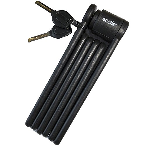 Preisvergleich Produktbild Ecolle 88800007 22293 Faltschloss 335" mit Tasche 8mm / 90cm in schwarz