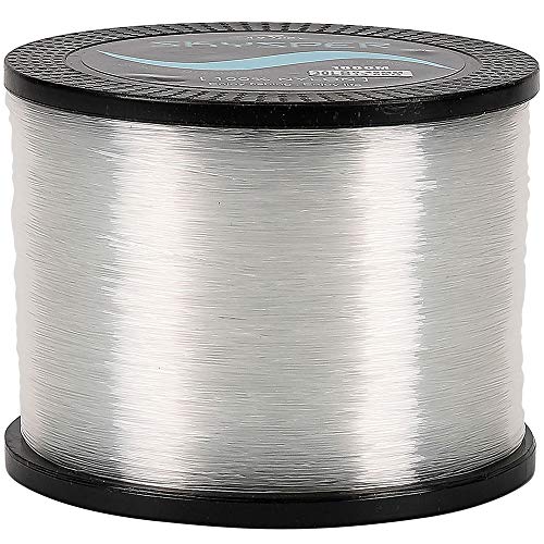 SKYSPER Nylon Monofilament Fishing Line 1000m/1094 Yard 30lb, Strong Mono Ice Fishing Leader Line Clear