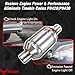 STZJAYE 2.5 inch Inlet/Outlet Catalytic Converter with Heat Shield, Universal Direct-Fit Cat Convertor 2.5
