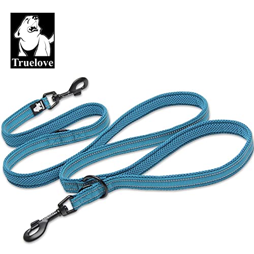 WINHYEPET True Love 7 In 1 Multi-Function Adjustable Dog Lead Hand Free Pet Training Leash Nylon Reflective Comfortable Multi-Purpose Dog Leash TLL2411(Blue,M) - Image 2