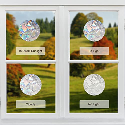 Dragonfly Anti-Collision Window Clings - Glass Alert Prism Decals - Prevent Birds Strikes – Decorate Your Glass Doors, 30 Pieces, Jd012Qingting #TOP7