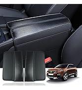 Organizzatore Console Centrale KUST Per Peugeot 3008 5008 2017-2021 - Con Tappetini Antiscivolo, Nero - Foto 2