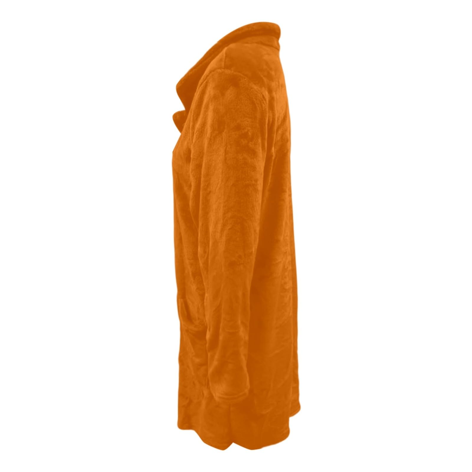 Giacca Donna Invernale Trench Lungo con Petto a Cappotto, Taglie Forti, con Revers e Tasche, per Abbigliamento Casual Autunnale e Invernale Università