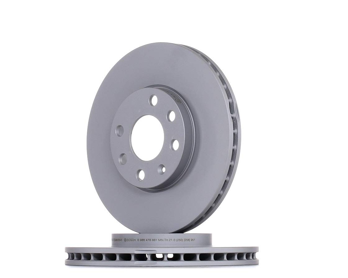 BOSCH 0 986 478 881, 2 szt Tarcze Hamulcowe przód 256mm