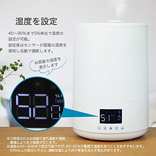 超音波加湿器 Amazon.co.jp: 超音波加湿器 / 加湿量250ml/h / タンク容量4L