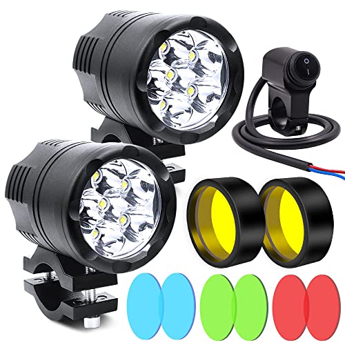 Feux additionnels moto LED Biqing pour rouler de nuit en toute sécurité