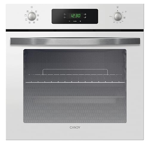 Candy Idea FIDC B605 L, Horno Multifunción, 65L, 2400W, 1 Bandeja y 2 Rejillas, Ventilador Radial, 9 Funciones, Temporizador, Display táctil, Puerta Doble Cristal Desmontable, Blanco
