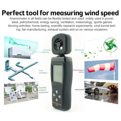 Anémomètre numérique rétroéclairé compact avec mesure simultanée de température - 7