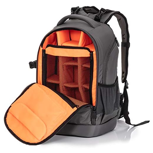 InFocus Gear Photographer Backpack - Large Photography Bag for DSLR Camera, Laptop, Tripod, Lens & Accessories - Adjustable Dividers, Padded Shoulder & Waist Straps - Stylish Light Ergonomic Design