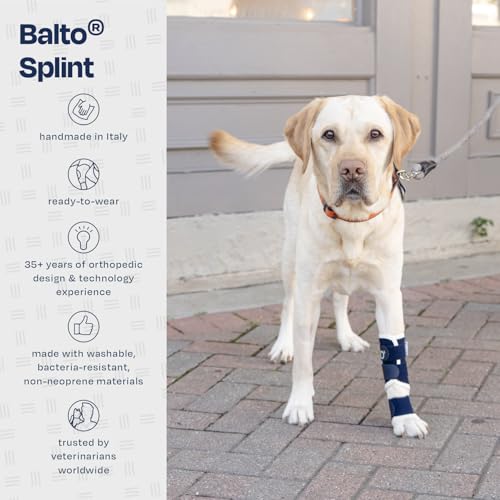 Image of Balto Splint Carpal /Tarsal Brace- Hyperextension Dog Brace with Aluminum Splint - Supports Fractures and Sprains - Leg Support (Large)
