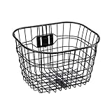 自転車用前カゴ タフナカーゴP5306 パイプ前カゴ 取付金具付 SSK-P5306 ブラック