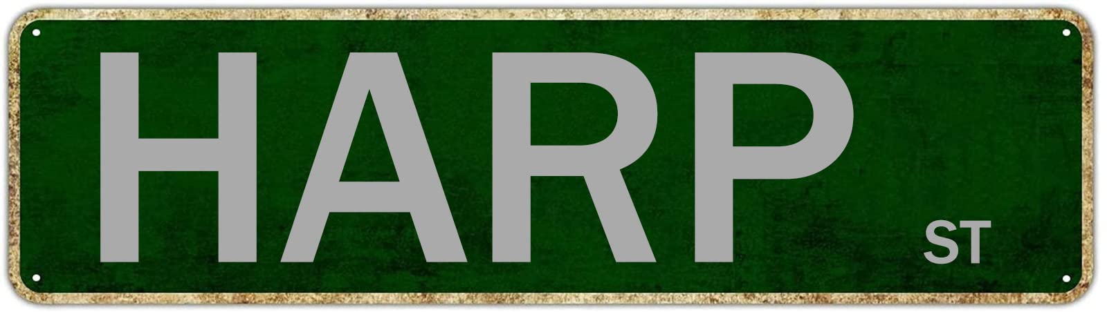 Harp St Retro Tin Signs Aluminum Metal Plaque Quotes Exit Home Kitchen Garden Non-Fade Pub Club Decor 4x16 Inch