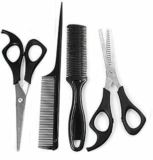 4Pcs Salon Professional Barber Hairdressing Set Hair Cutting Scissors Comb Thinning Shears Flat Teeth Styling Tools