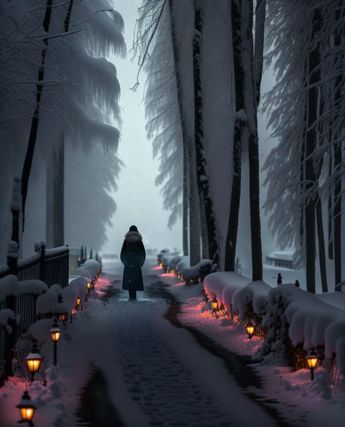 Impression sur toile haute définition hiver lacérant art mural premium 50x70cm