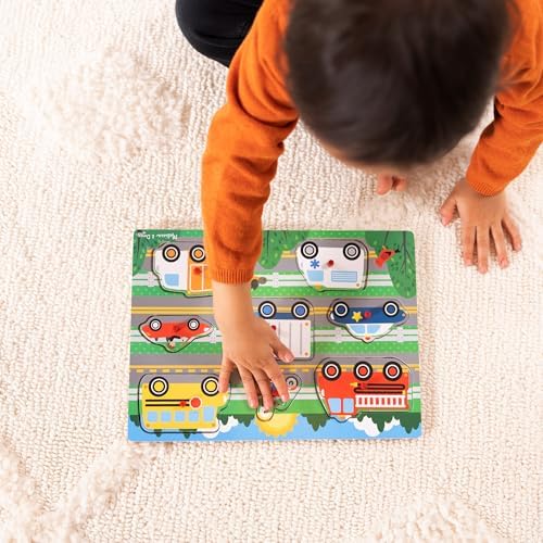 Melissa & Doug 19051 Ahşap Tutmalı Yapboz, Araçlar Yeni - Görsel 6