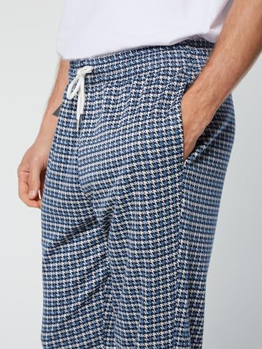 Sergio Tacchini Dallas Houndstooth Track Pant- Maritime Blue4