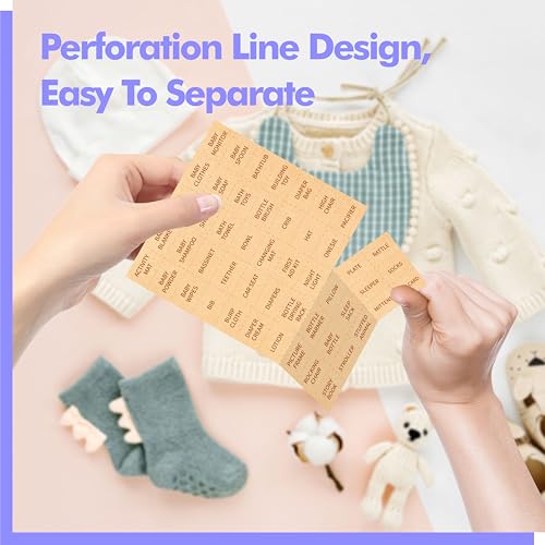 Gethelud Baby Shower Bingo Spiel, 50 perforierte Bingo-Karten, Anrufkarten für Baby Shower, Hochzeitsfeier