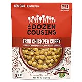 Una docena de primos – frijoles listos para comer – Trini garbanzos curry – Caja de 6 – 10 onzas.