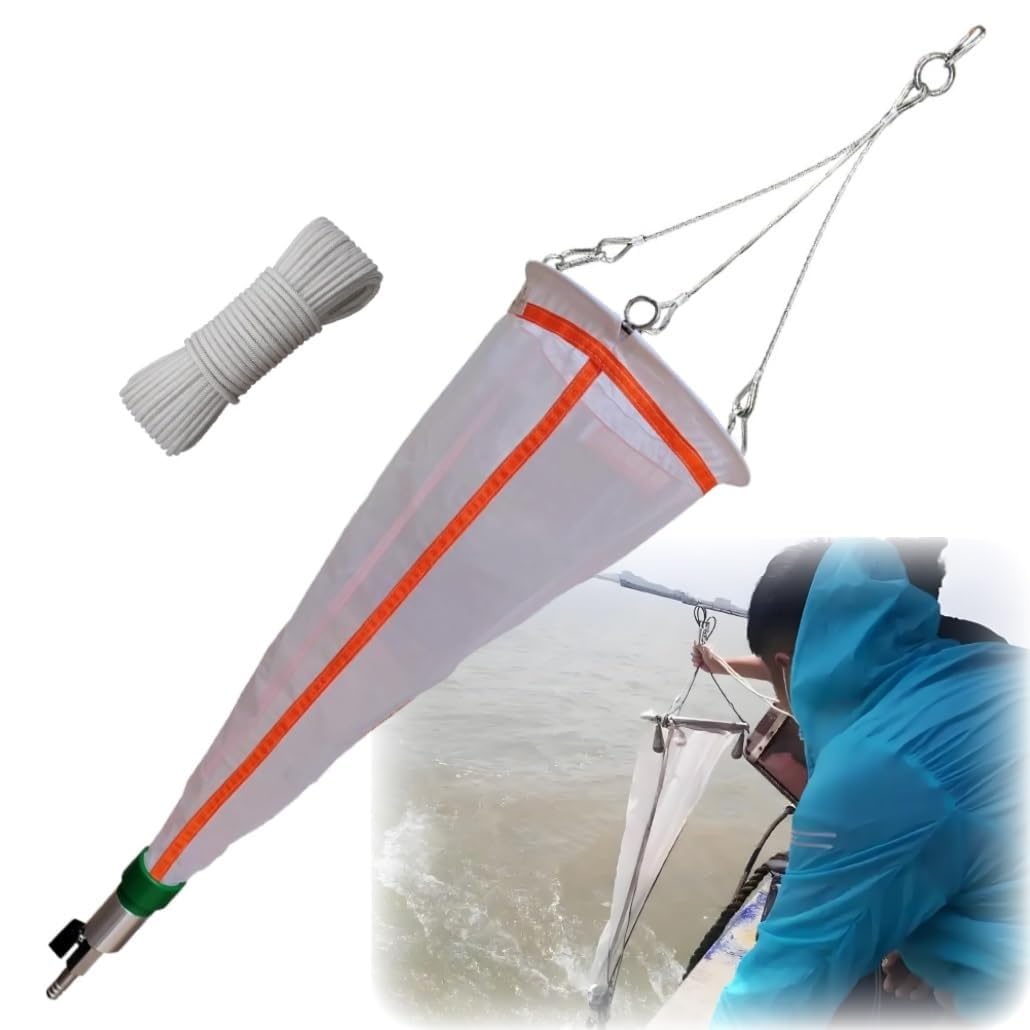 200/125 Fine Mesh Plankton Net - Professional Nylon Sampling Net for Phytoplankton, Protozoa & Rotifer Collection(64μm)
