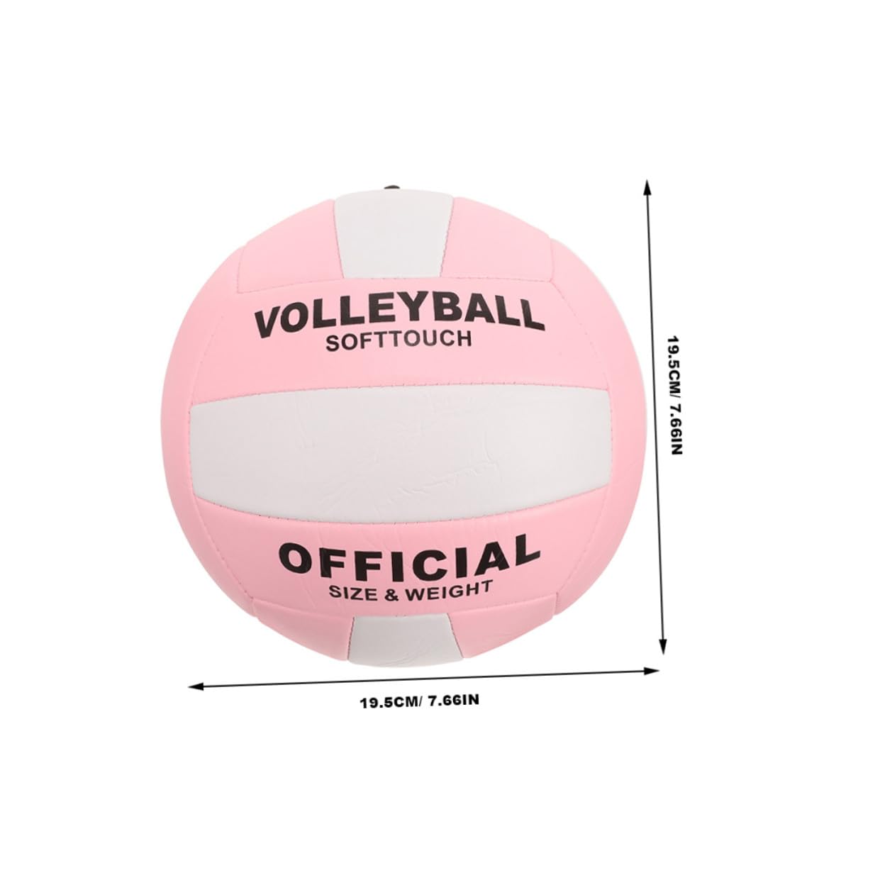 Balón de Voleibol Blando para Entrenamiento Interior Costura Estándar 2 Piezas Material PU para Partidos y Práctica en Interiores