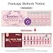Beetles French Tip Press On Nails: 150 Pcs Pink Short Square Press On Nails 4 in 1 Nail Tips, Pre-Applied Primer & Base Coat, No File Need DIY Manicure for Fall Nails Extension Gifts for Women