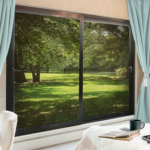 Película para ventana esmerilada decorativa 31.5x55.1 pulgadas x2 miniatura 1