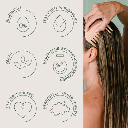 RAUSCH Spezial-Shampoo mit Weidenrinde 200 ml – milde Reinigung bei fettigen Schuppen & juckender Kopfhaut – vegan - ohne Silikone, hergestellt in der Schweiz mit Weidenrinden- & Thymian-Extrakt