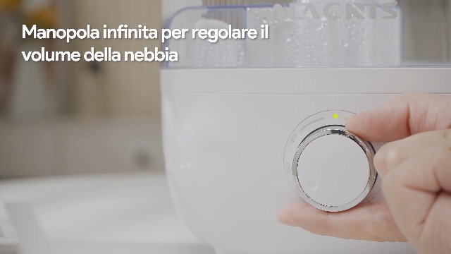 Umidificatore 2L Per Bambini – Silenzioso (28 DB), Timer E Luce Notturna, Per Camere E Piante