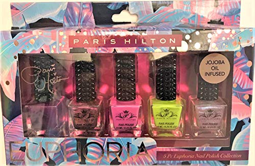 Ooh La La Paris Hilton EUPHORIA NAIL POLISH Collection, Assorted Lacquer Finishes, Set of 6 (0.34 fl. oz. ea)