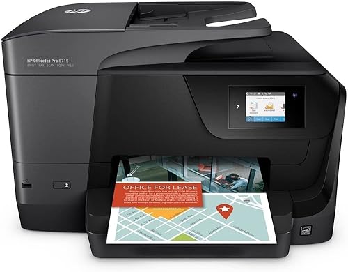 HP OfficeJet Pro 8715 - Copiadora inalámbrica Bluetooth con pantalla táctil todo en uno garantía del fabricante de fax en red impresora dúplex negra