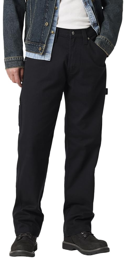 Signature by Levi Strauss & Co. Gold Label Men's Carpenter Jeans, (New) Raven, 34Wx32L