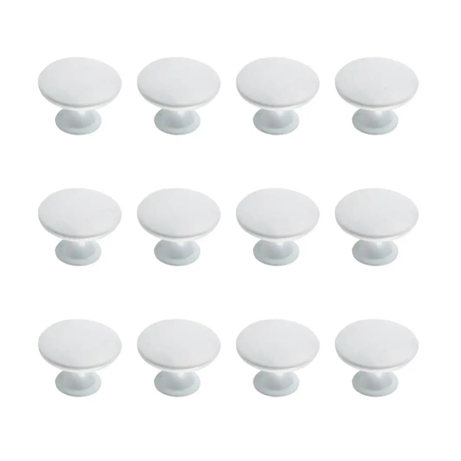 Round Cabinet Knobs 6pcs Hollow Round Single Hole Cabinet Knob with Screws