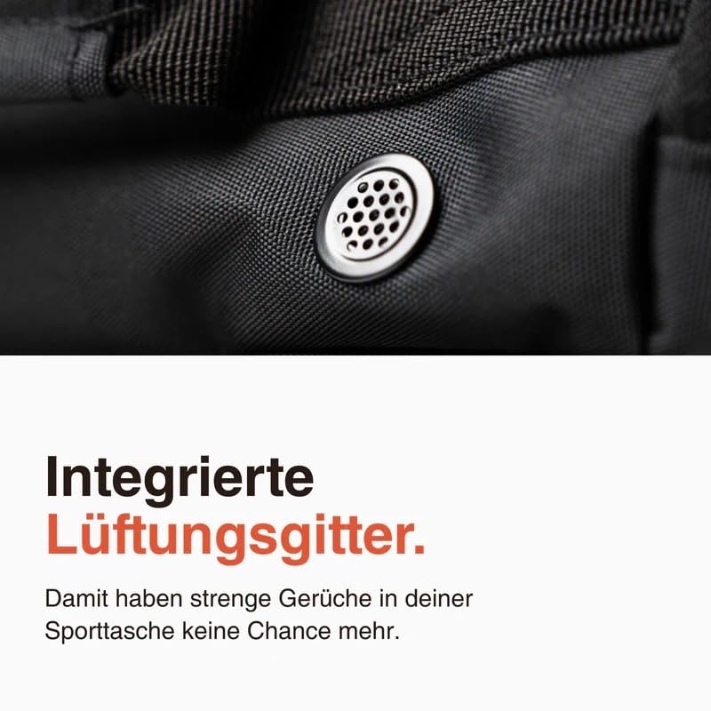 LODA Trolley (75L) Multifunktionale Sporttasche mit Rollen & Teleskopgriff | Rucksackfunktion - Unterteilbares Hauptfach, Schuh-, Nass- & Duschfach - Ideal für Mannschaftssport, Training & Reisen