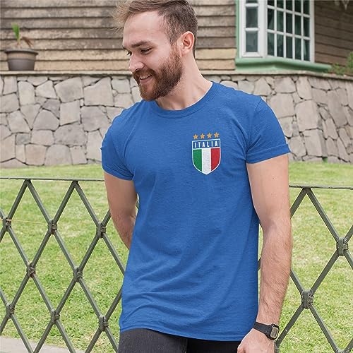 Italian Badge Men's T-Shirt, Italia Shirts for Men, Italy Soccer Gifts3