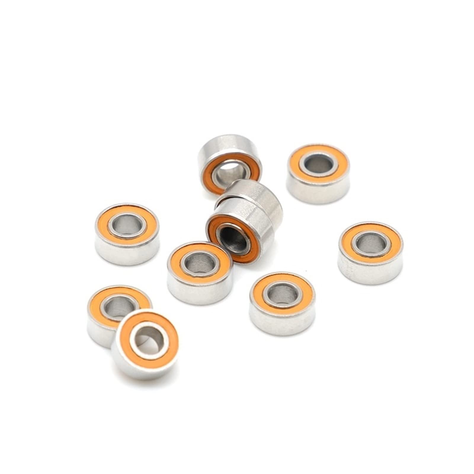Cuscinetto a sfere a gola profonda in acciaio crom 10Pcs 3x7x3mm SMR683 2RS ​​CB ABEC-7 LD Cuscinetto in ceramica ibrida in acciaio inossidabile