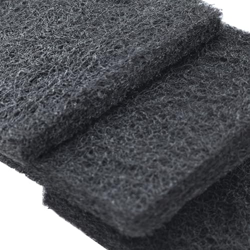 Image of PAWZIDEA 4-Pack 3.15 inch Replacement Activated Carbon Filter, Odor Control | 3.15 inch x 3.15 inch Thick, Replace Monthly for 2.1 Gallon Wall Mount Dog Poop Trash Can & 5.3 Gal Large Dog Waste Trash Can Outdoor